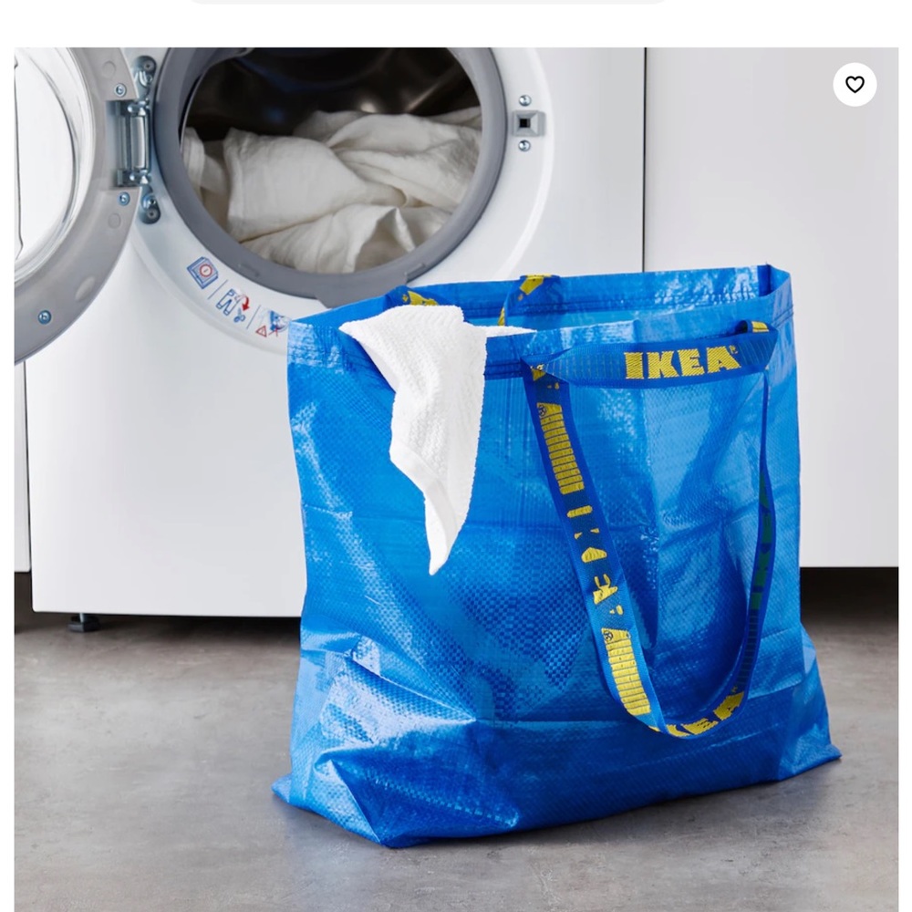 IKEA X2 FRAKTA extra Large BLUE Shopping Tote Bags NEW - Picture 5 of 8